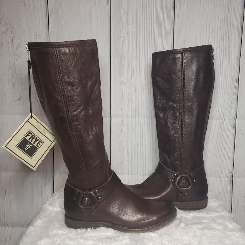 Frye Phillip Tall Harness Boots - Gem